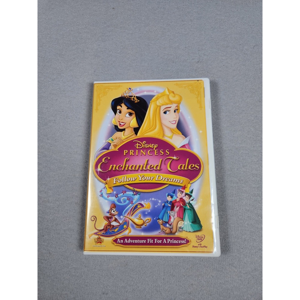 Disney Princess Enchanted Tales Follow Your Dreams DVD 2007 Aurora Jasmine